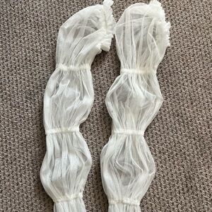 Sheer White Arm Sleeves
